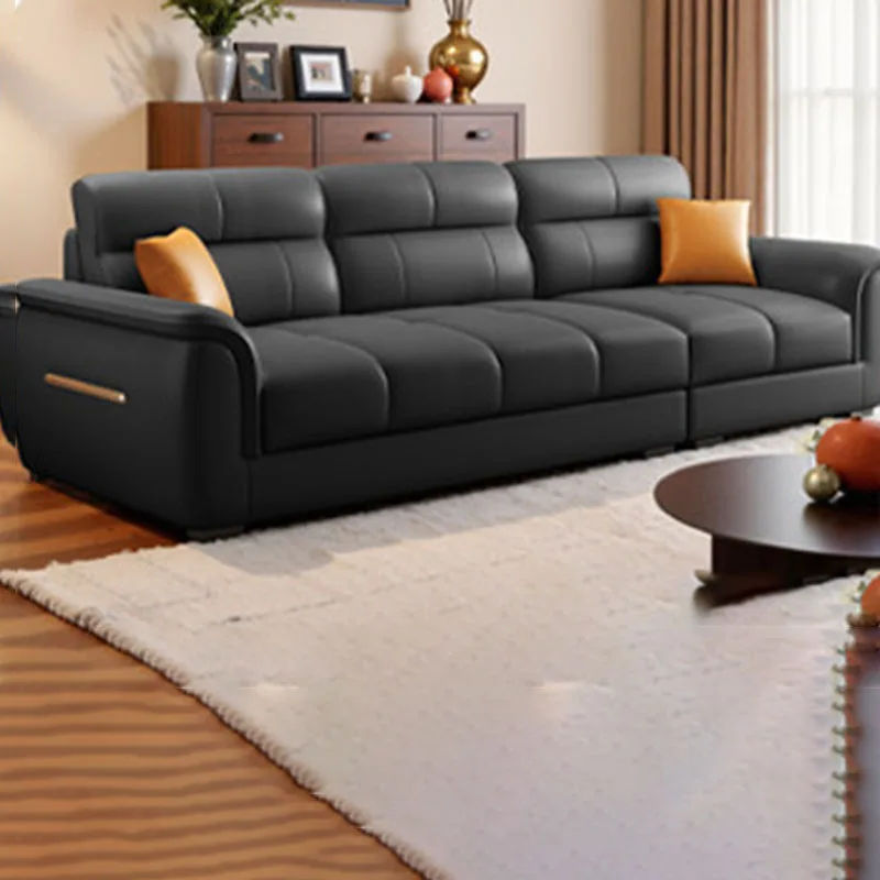 rp-Leather Luxury Living Room Sofas Minimalist Nordic Modern Lounge Outdoor Room Decor Hallway Muebles Postmodern Furniture-