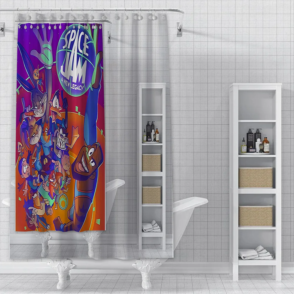 Fashion Cartoon bugs bunny Rabbit Shower Curtain Waterproof Polyester Fabric Paint Bath Curtains Home Bathroom Decor Curtain