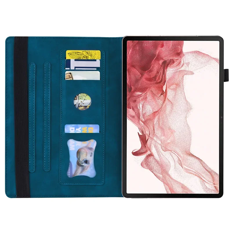 Funda de cuero PU con tapa para Samsung Tab S9 FE, carcasa de lujo de 10,9 pulgadas para Galaxy Tab S9 FE Tab S9