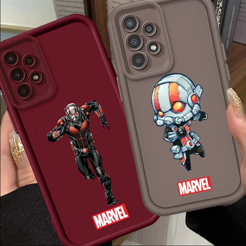 Marvel Ant-Man Art For Samsung A73 A71 A54 A53 A52 A51 A33 A32 A21S A14 A13 A12 A03 A04 A05 5G Eye Ladder Soft Phone Case