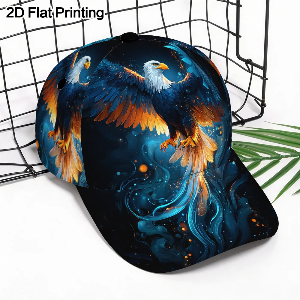 Featuring Majestic Fiery Eagle Print Perfect for Outdoor Sports Its Fashionable Design Hand Washable for Easy Care
