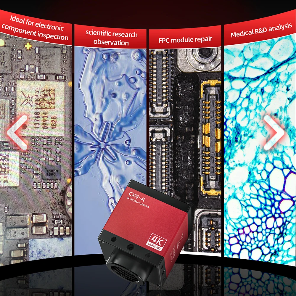 MEGA-IDEA CX4-A CMOS 4K كاميرا صناعية 5X تكبير رقمي للتحكم عن بعد عملية 4K كاميرا مجهر لإصلاح اللحام #5