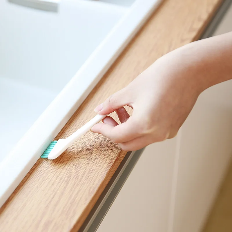 Multifunktionale tragbare Flaschennippel-Reinigungsbürste mit zwei Köpfen und Schwanzschaber, Tassendeckel-Reinigungsbürste für abgestorbene Ecken, Spaltbr