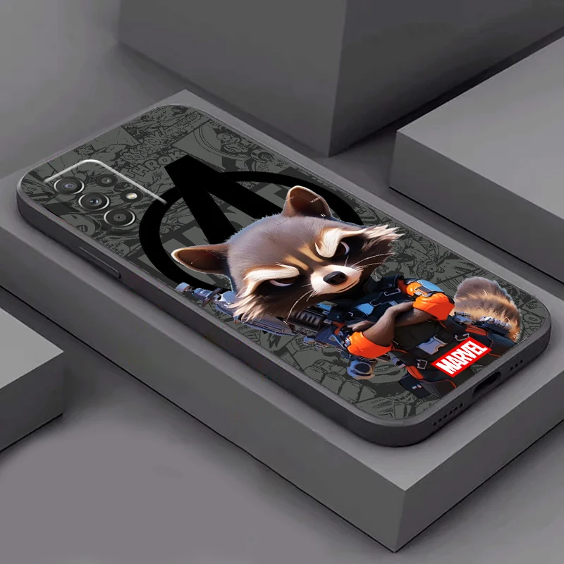 Rocket Raccoon Groot Marvel For Samsung Galaxy A73 A72 A71 A54 A53 A52 A34 A33 A32 A22 A23 A24 A25 A15 A13 A05 Phone Case