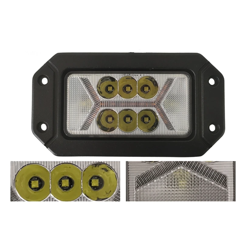 NEW-40W LED Off-Road Work Light Rectangular X Fog Light For Car Truck ATV Trailer Motorcycle