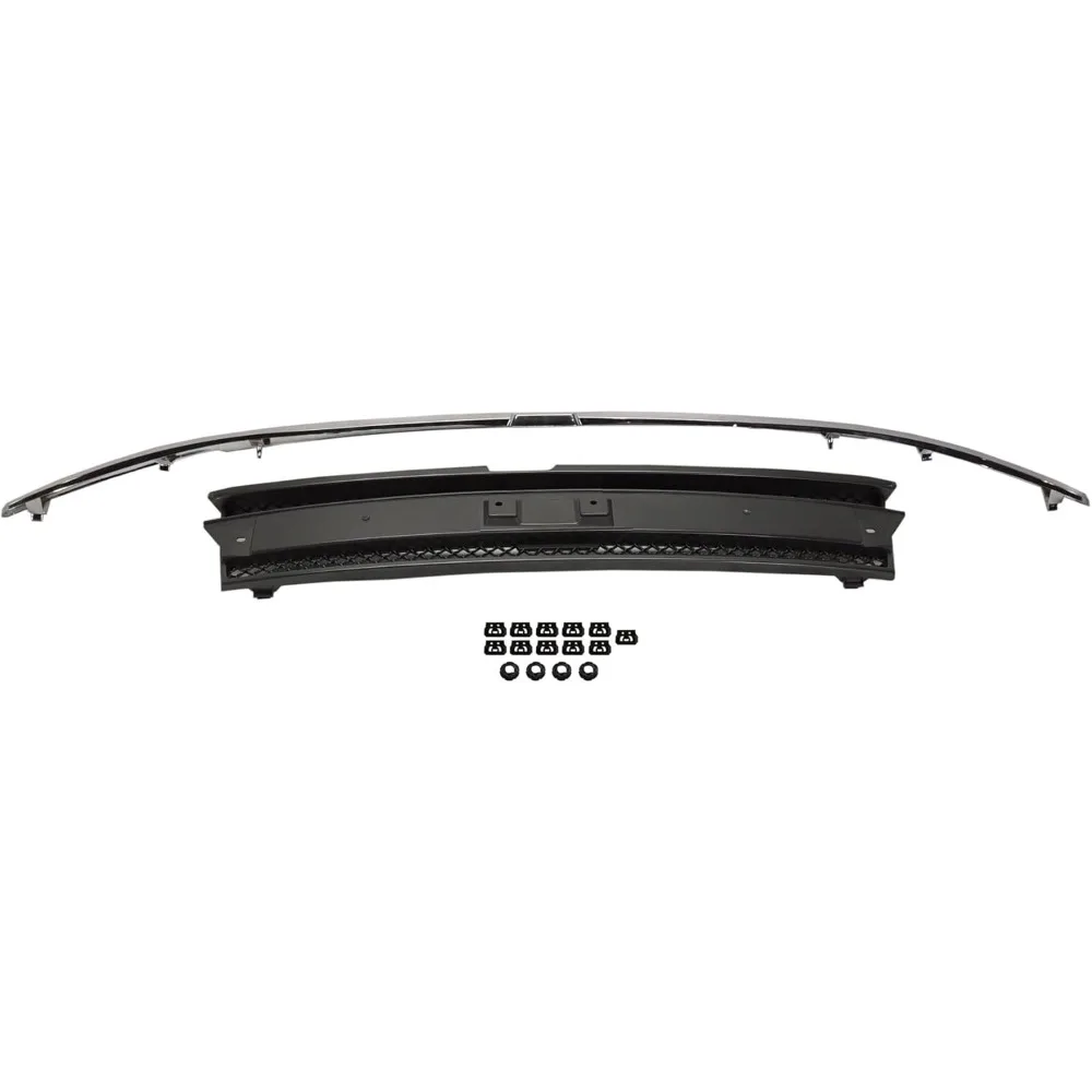 Gruppo griglia anteriore per Chevrolet Trailblazer 2002-2009, accessori Chevy Trailblazer, nero verniciato, centro cromato