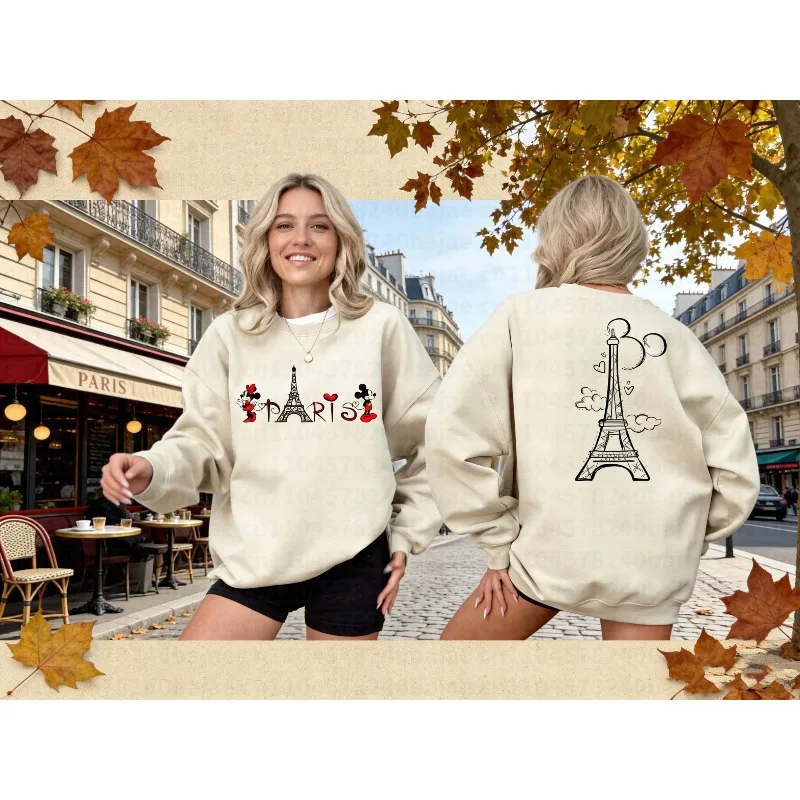 

Disney Paris Sweatshirt, Disneyland Paris Vacation Sweatshirt, Mickey & Minnie Paris Sweatshirt, Mickey Minnie Tower Sweatshirt