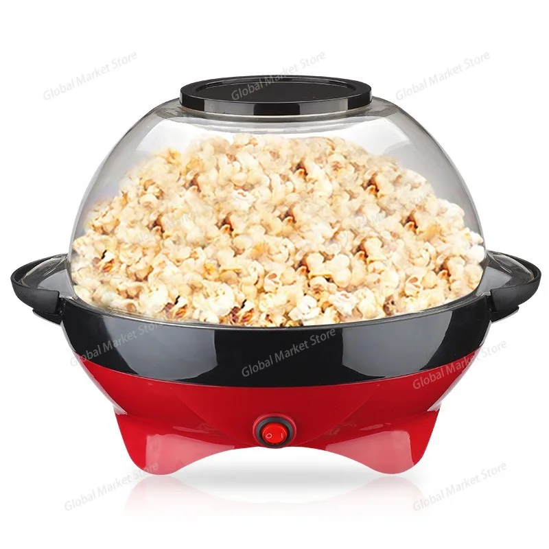

Машина A Pop Corn Popcorn Machine Мини-красная круглая машина, полностью автоматическая машина для попкорна для детей дома