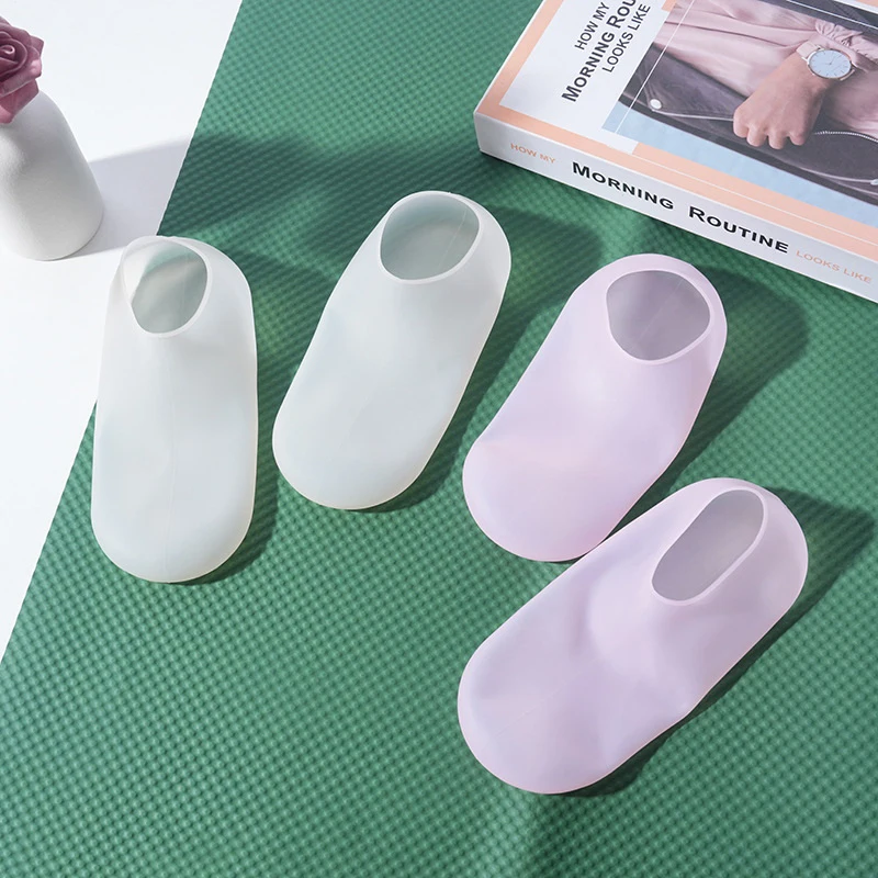 Calcetines de silicona para el cuidado de los pies, antigrietas Gel hidratante, Protector para eliminar la piel muerta agrietada, alivio del dolor, herramientas de pedicura