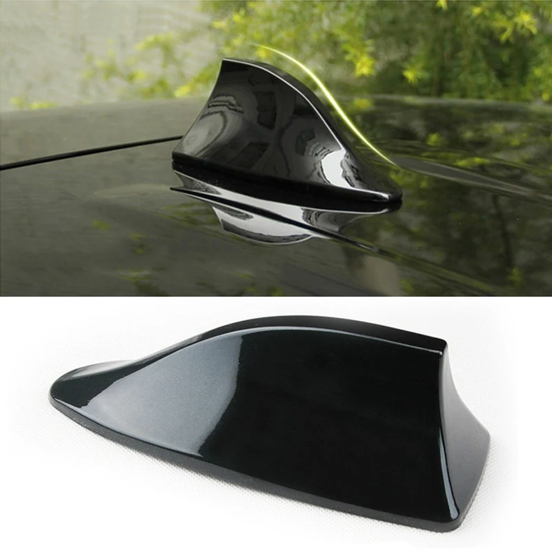 No Punch Hole Car Radio Shark Fin Car Shark Antenna Radio Fm Signal Design Suitable for All Car Antenna Car Styles