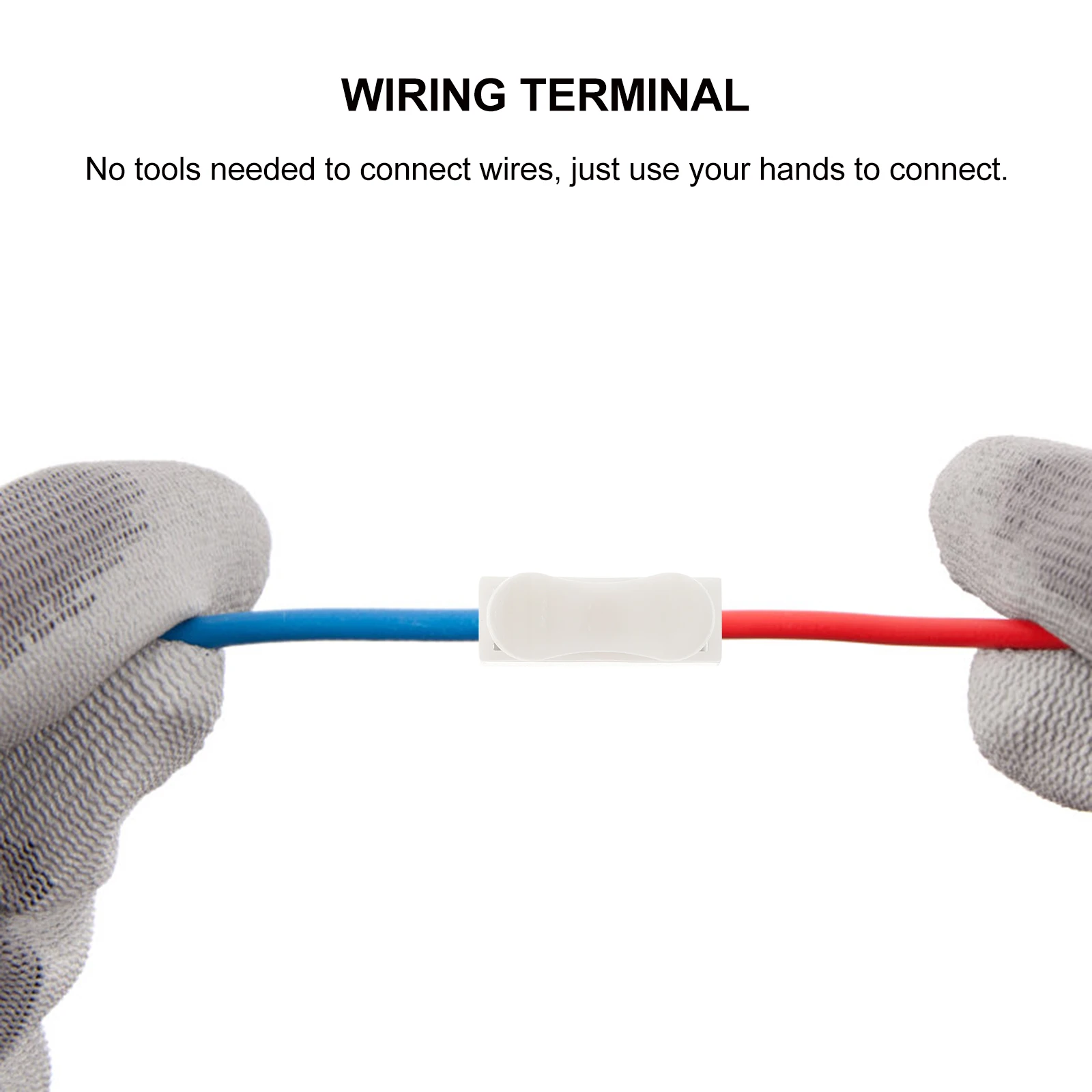 

100pcs Push Connector Premium PP Manganese Steel Flame Retardant Electric Connectors Wiring Home Appliances Lighting