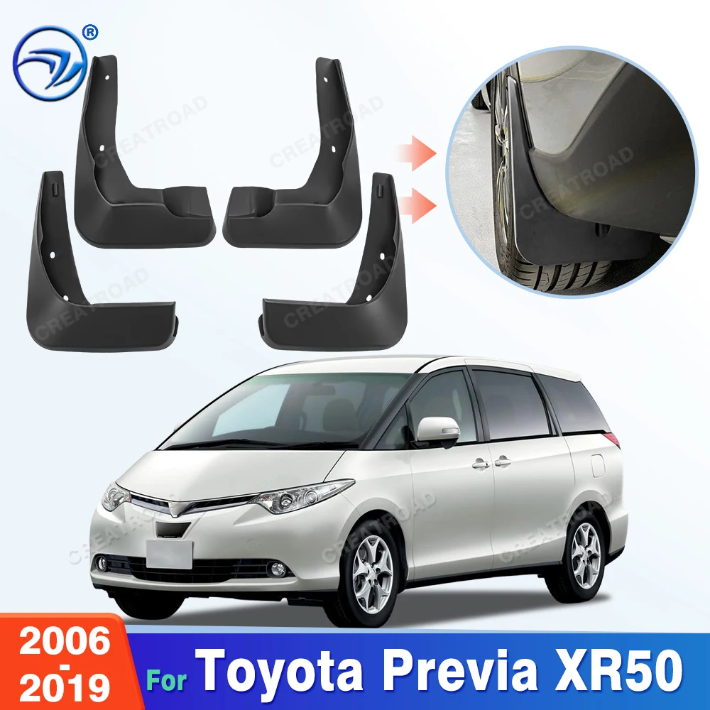 For Toyota Previa XR50 2006-2019 2014 2015 2016 2017 2018 Fender Mudflaps Splash Guards Mudguards Mud Flaps Car Accessories