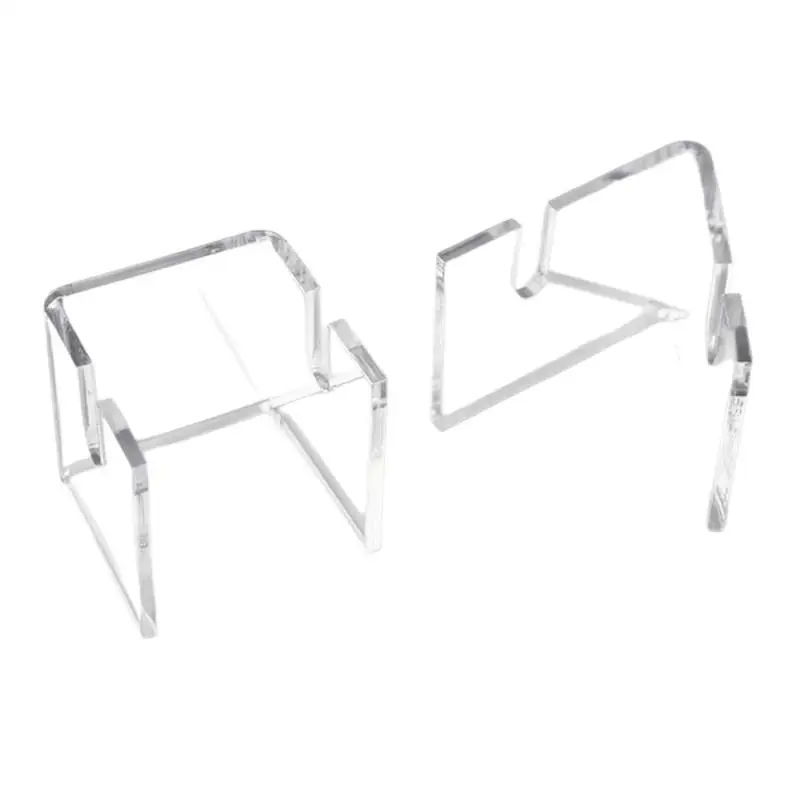 Fan Display Stand Bracket Clear Acrylic Holder Storage Support Foldable Fan Stand Holder Space-Saving Desk Organizer Hand
