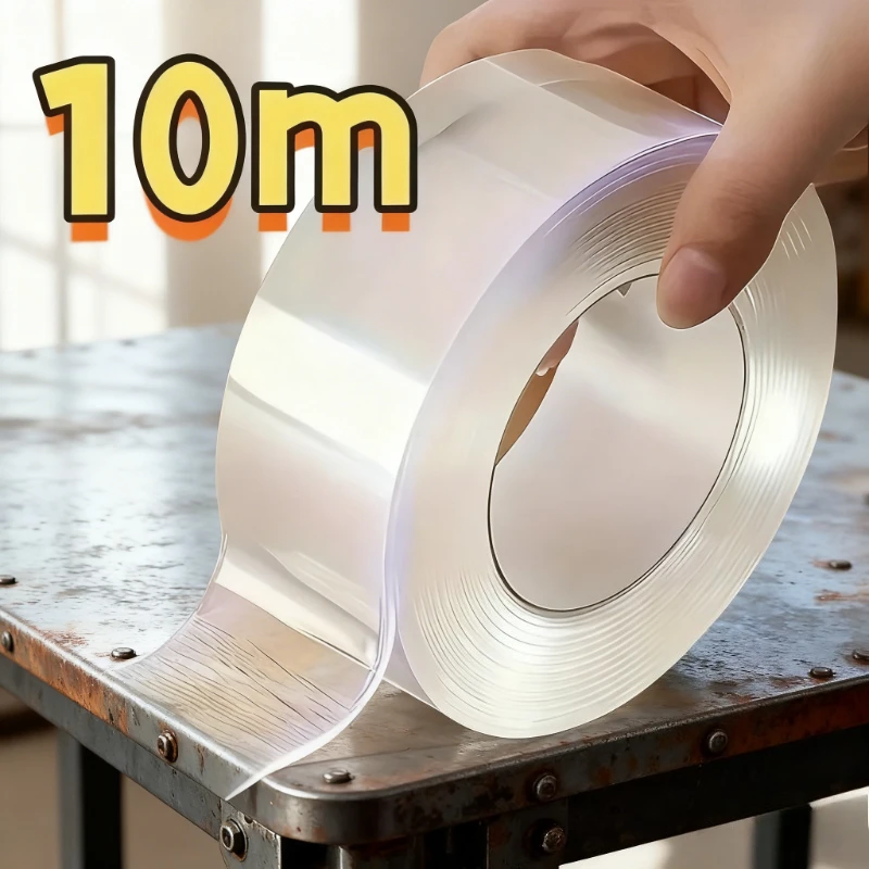 شريط نانو مقاوم للماء والرطوبة على الوجهين لمنتجات الحمام، صندوق صابون ثابت ولصق/رف المناشف، لا يسقط #1