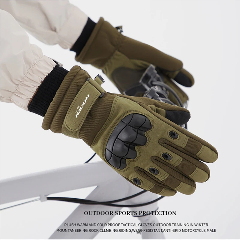 Tactical Protective Motorcycle Gloves for YAMAHA NIKEN GT Niken NikenGT 2006-2024 2025 LOGO Outdoor Full Finger Winter Warm