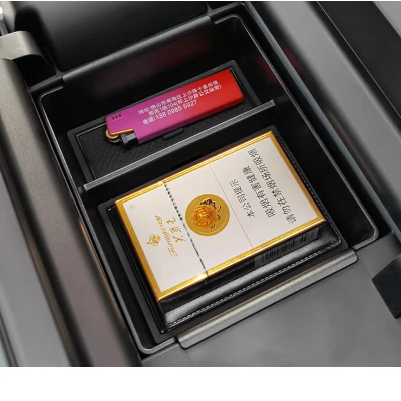 For Geely Okavango 2024 2023 Car Styling Under Center Console Organizer Storage Box Armrest Storage Box Auto Accessories