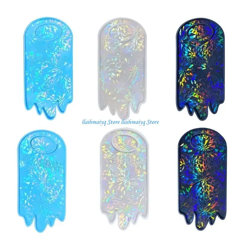 

573B Halloween Earrings Epoxy Resin Mold Skull Pumpkin Silicone Molds Jewelry Making