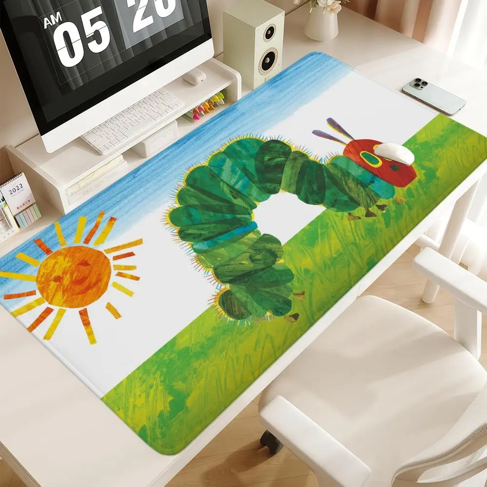 The Very Hungry Caterpillar Mauspad 1000 x 500 XXL groß für FPS ESports Gaming rutschfeste Büro-Tastaturmatten Schreibtischunterlage