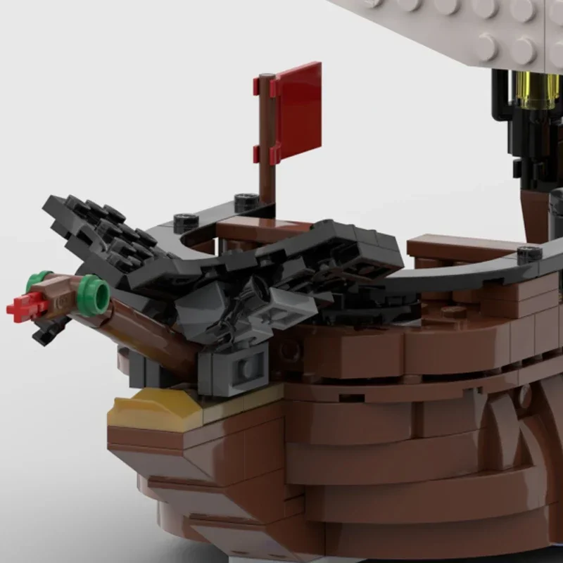 Moc ビルディングレンガ海賊船モデルドックと船技術モジュラーブロックホリデーギフトのおもちゃ子供 DIY セットアセンブリ