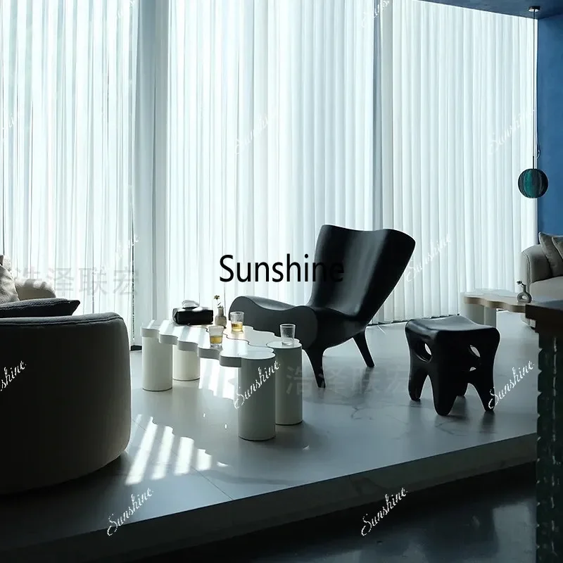 Special-shaped smiley leisure chair creative simple back chair  FT