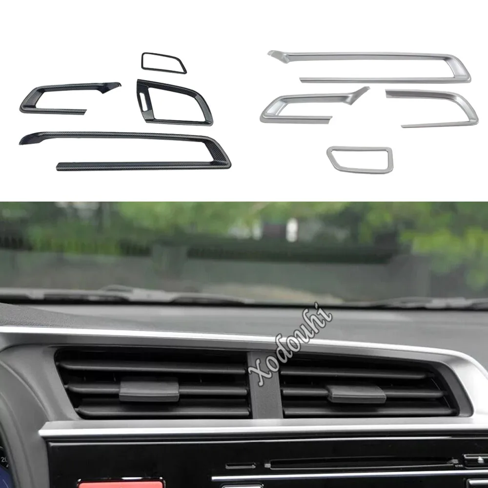 

For Honda Fit Jazz 2014 2015 2016 2017 Car Instrument Glove Trim ABS Panel Upside Air Conditioning Outlet Vent Dashboard Frame