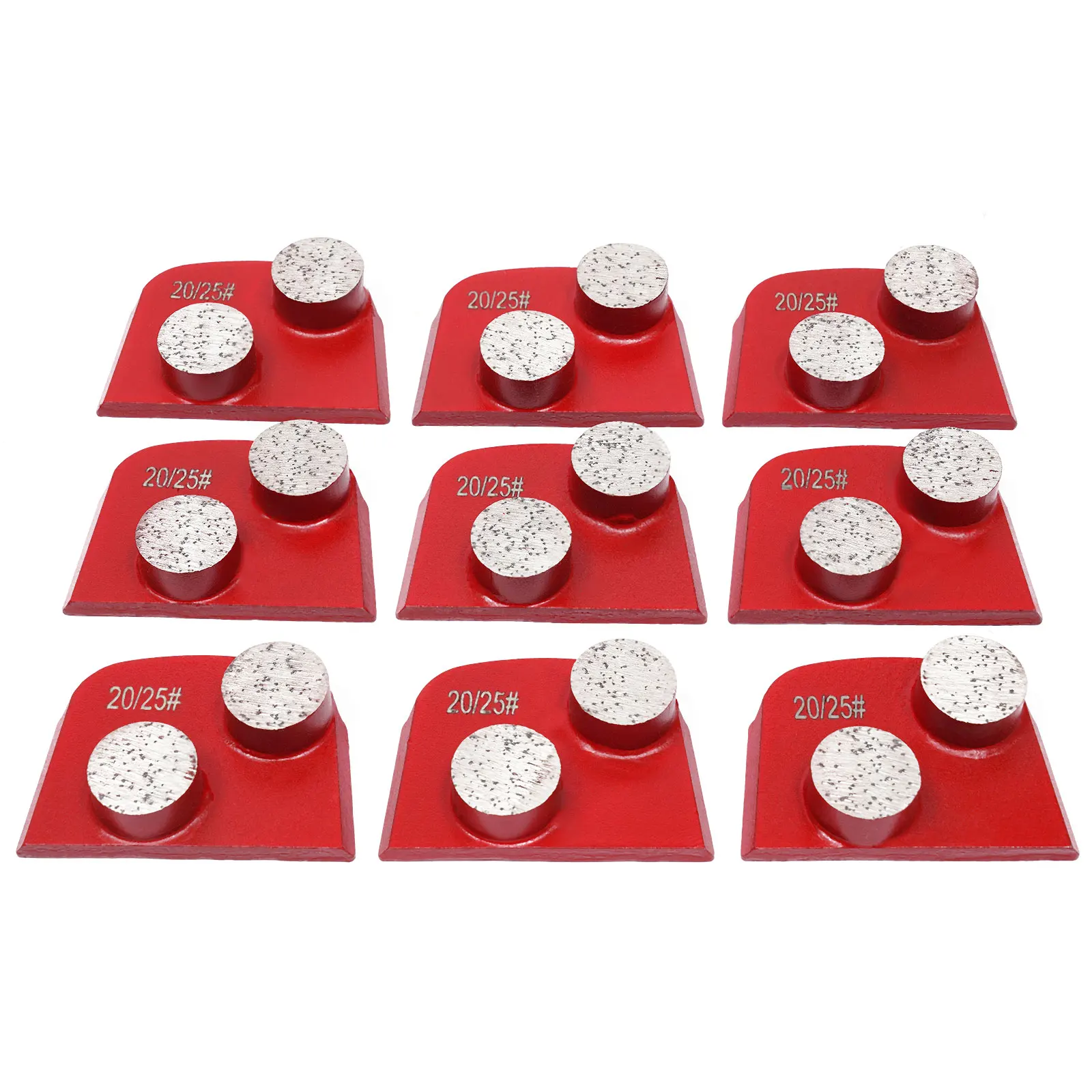 وسادات تلميع الأرضيات الماسية 20/25 #   أقراص طحن الخرسانة المتوسطة 9 قطع لطحن عدم انتظام الأرض والخرسانة