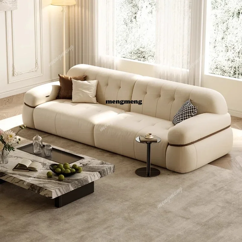 E182 Leather Electric Sofa Gaming Aesthetics Leisure Unusual Comfortable Living Room Art Sofas Adult Modern Muebles Salon Furnit