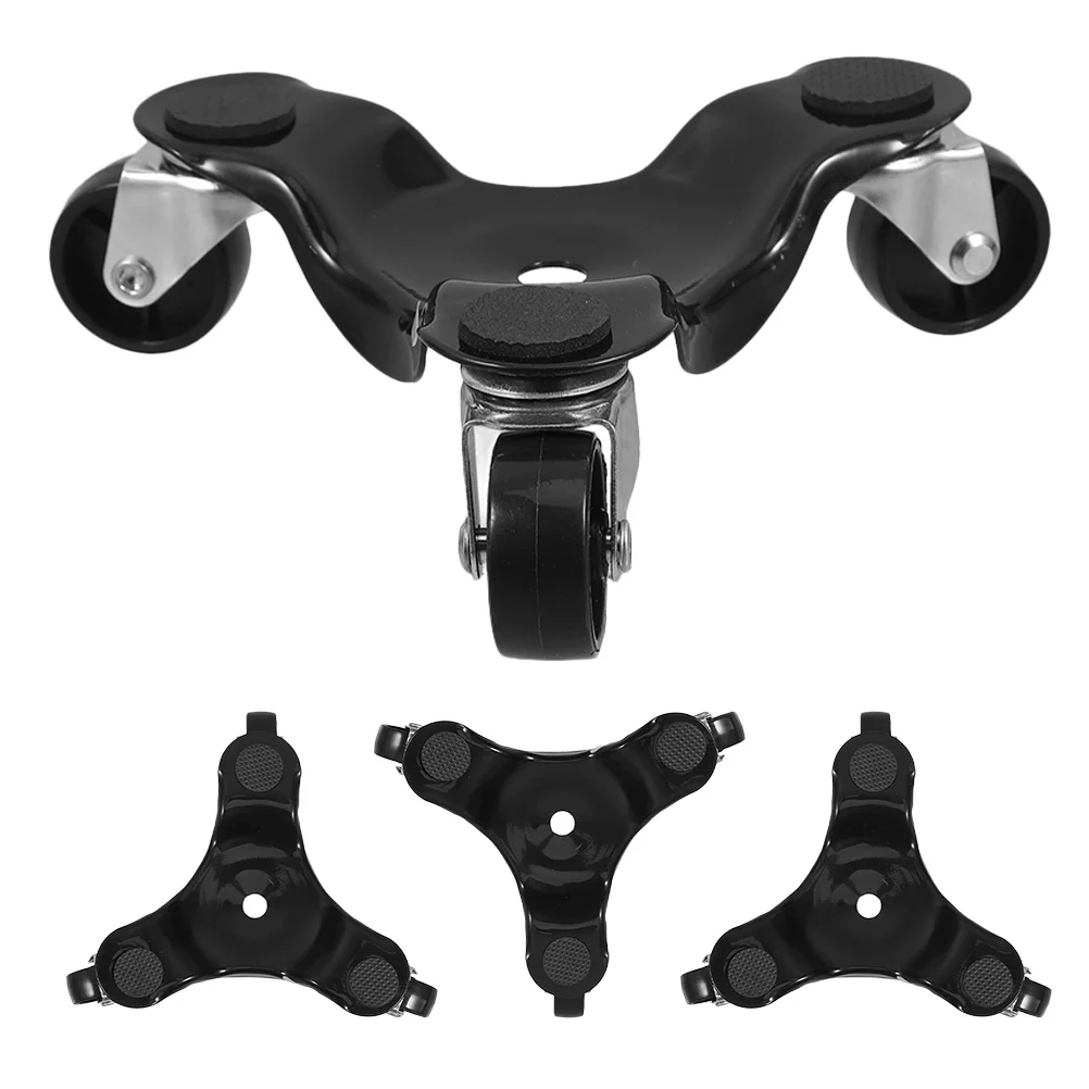 

4Pcs Triangular Swivel Casters Furniture Mover Tool Heavy Load Capacity Dolly for Moving Furniture on Tile and Hardwood Surfaces