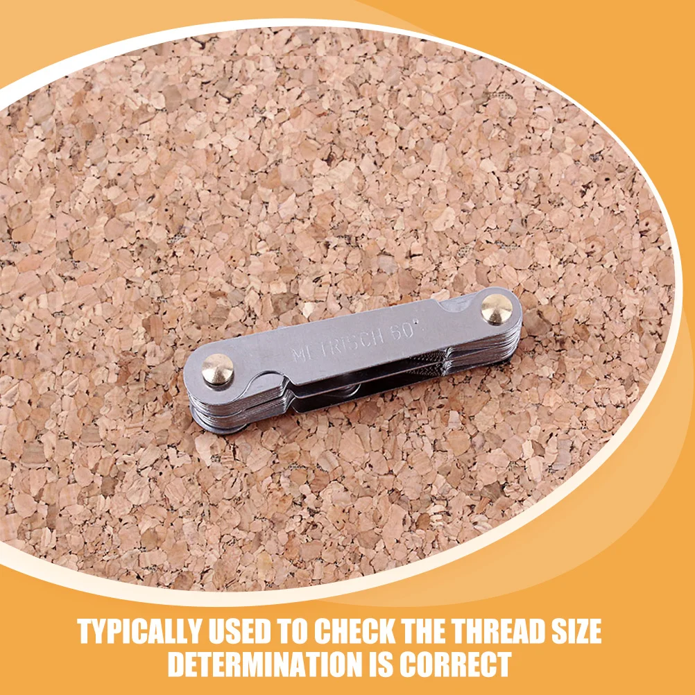 

Measuring Lathe Tool Thread Pitch Gauge Center Gage for Screw Cutting R159 Silver Thread Pitch Gauge Tool Centre Gage