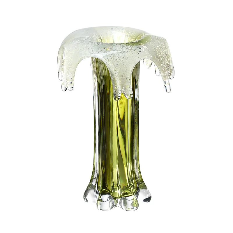 Modern ins style abstract art fountain glass vase villa living room dining table coffee table high-end home ornament