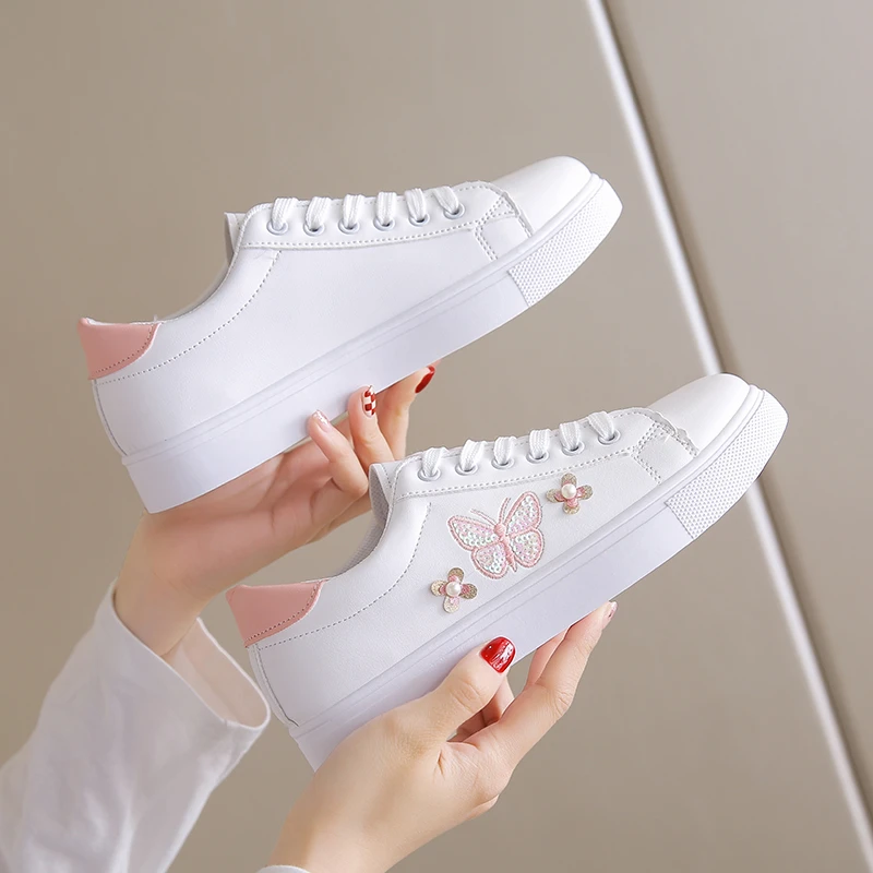 

Women's Sneakers Fashion Breathable Flat Shoes Woman Soft Sole Walking Vulcanized Shoes Women Casual Sneaker