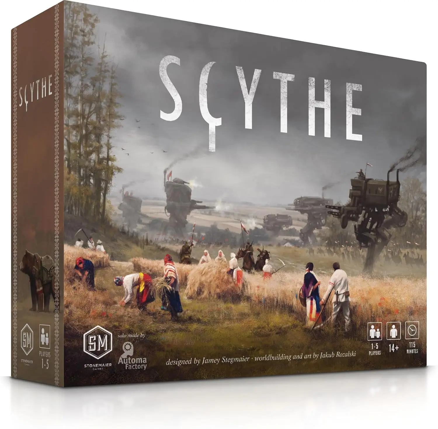 

Настольная игра Scythe: стратегия по строительству машин и строительства инженерных комплексов в стиле дизельпанк-Европы для взрослых и всей семьи, 1-5 игроков, 115 минут