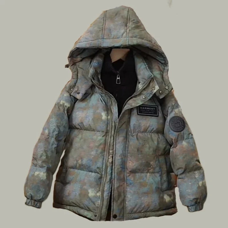 

Boys Coat Overcoat Jacket Windbreak Outerwear 2025 Fashion Winter Autumn Cotton Thicken Sport Teenagers Christmas Gift Children'