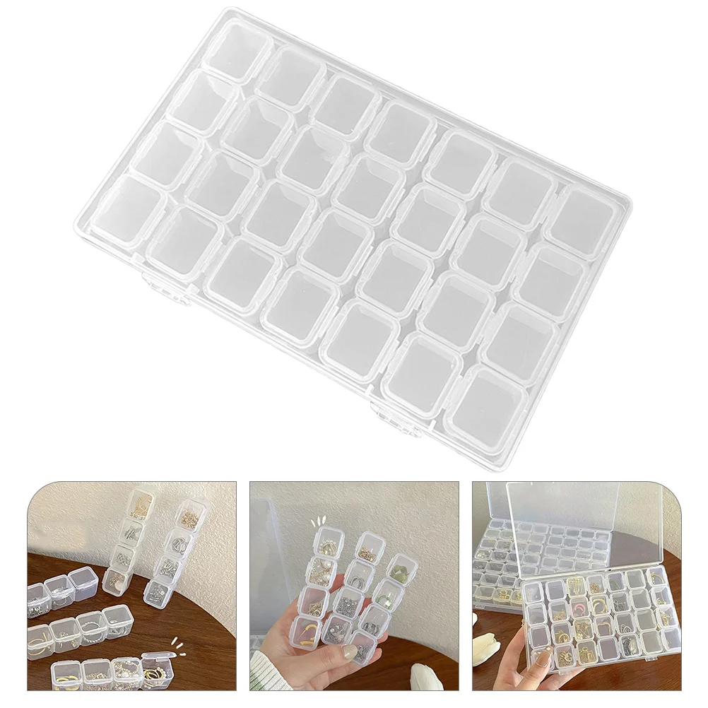

Transparent Jewelry Box Multi compartment Storage ganizer For Necklaces Earrings Rings Dustproof Portable Travel Size Clear