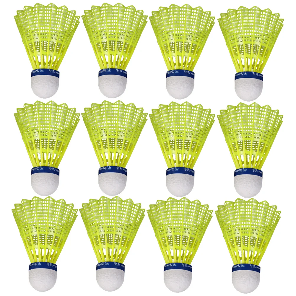 

Lightweight Plastic Badminton Playing Shuttlecocks Volleyball Net Portable Yellow Outdoor