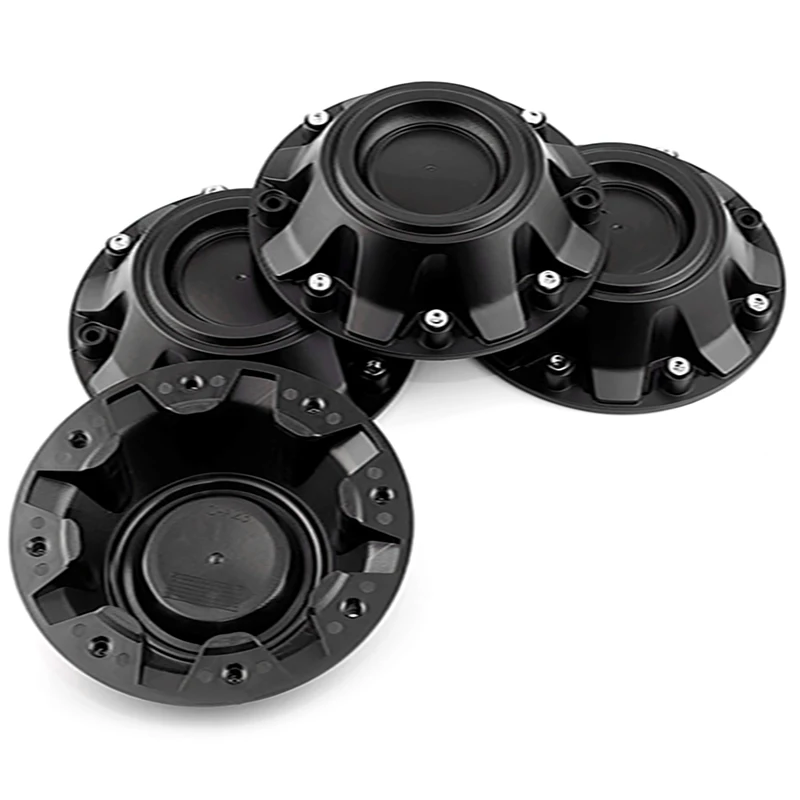 4PCS 175mm(6.89in)/150mm(5.91in) Car Wheel Center Hub Caps  for MAX X07 Black  ABS Plastic  Auto Accessories