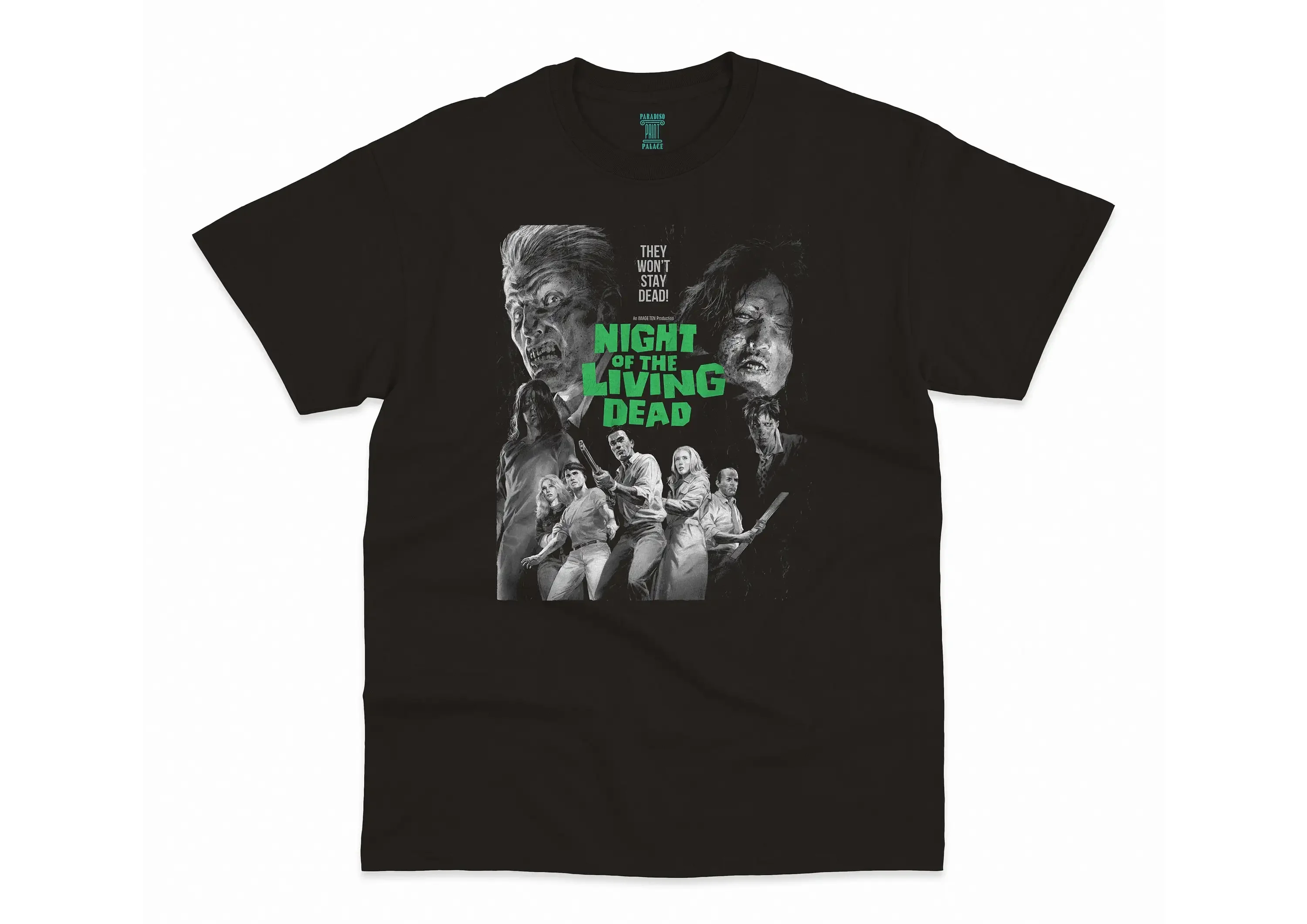 Noche de los muertos vivientes George A Romero Duane Jones Judith O Dea 1968 HQ cine película de terror camiseta