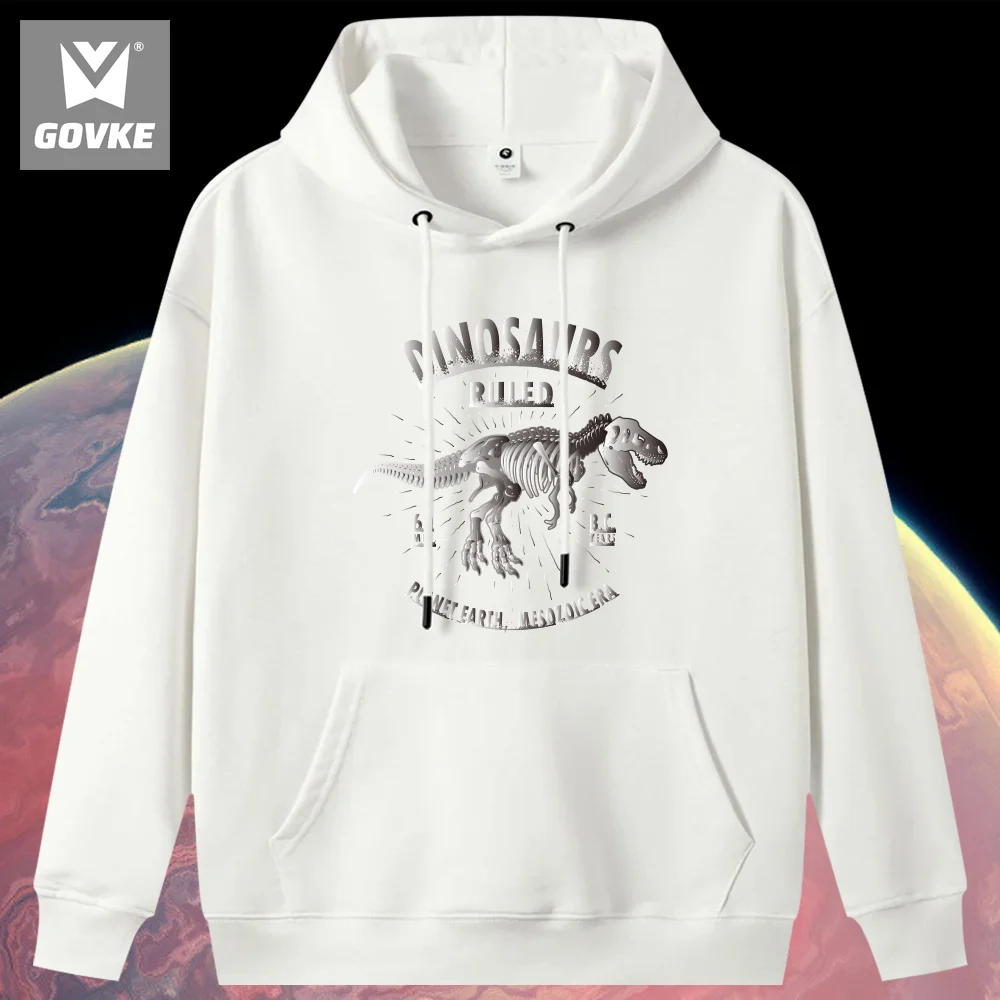 Streetwear Shiny of Dinosaur Design Men's Hoodies Funny Street Printed Unique Design New in Hoodies & Sweatshirts Hoodie