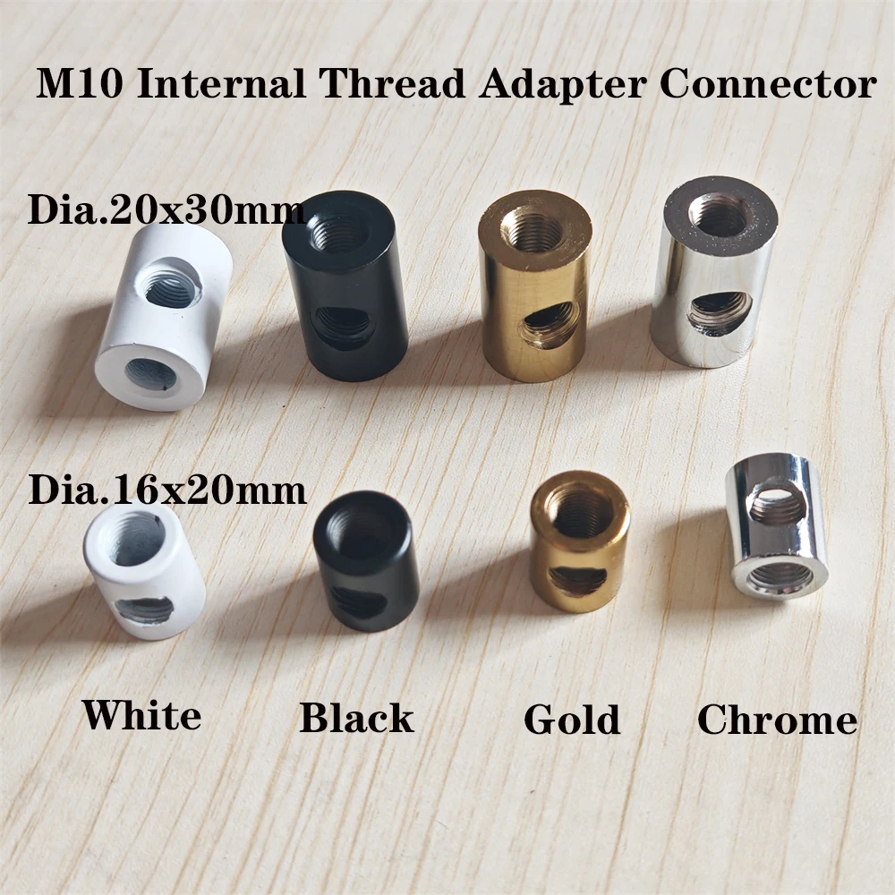 M10 Internal Threaded Three-way Adapter, Adapter For Lamp Base, Suitable For DIY Floor Lamps And Ceiling Lamps Accessories