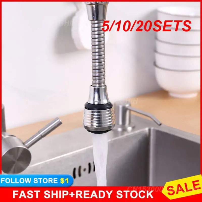 5/10/20SETS Faucet Extenders 360 Degree Rotation 2 Mode Sink Accessories Faucet Extension Tube Kitchen Tool Faucet Filter Nozzle