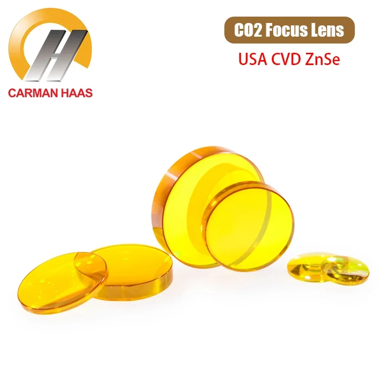 

2pcs USA CO2 Focus Lens Dia 18mm 19mm 20mm FL 38.1mm 50.8 63.5mm 75mm 100 127mm ZnSe Focusing Lens for Laser Cutting Machine