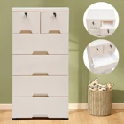 

6 Drawers Dresser Storage Tower Organizer Unit for Bedroom Closet Movable Chest