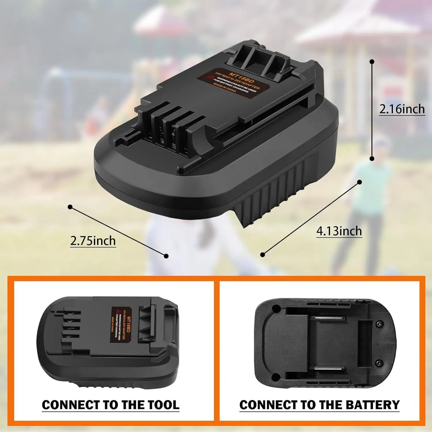 Imagem -06 - Adaptador de Bateria para Black & Decker 20v Conversor de Ferramenta sem Fio para Makita 18v Bateria de Íon-lítio Converter para Black & Decker 20v Broca