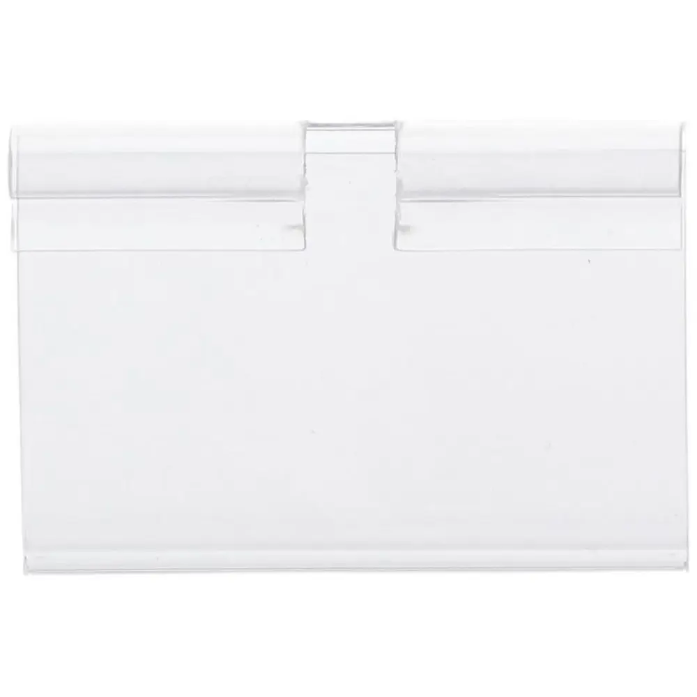 Porta etichette in plastica per centro commerciale Porta etichette riutilizzabile con clip per esposizione di biglietti Porta biglietti per espositori per cartelli di merci Negozio