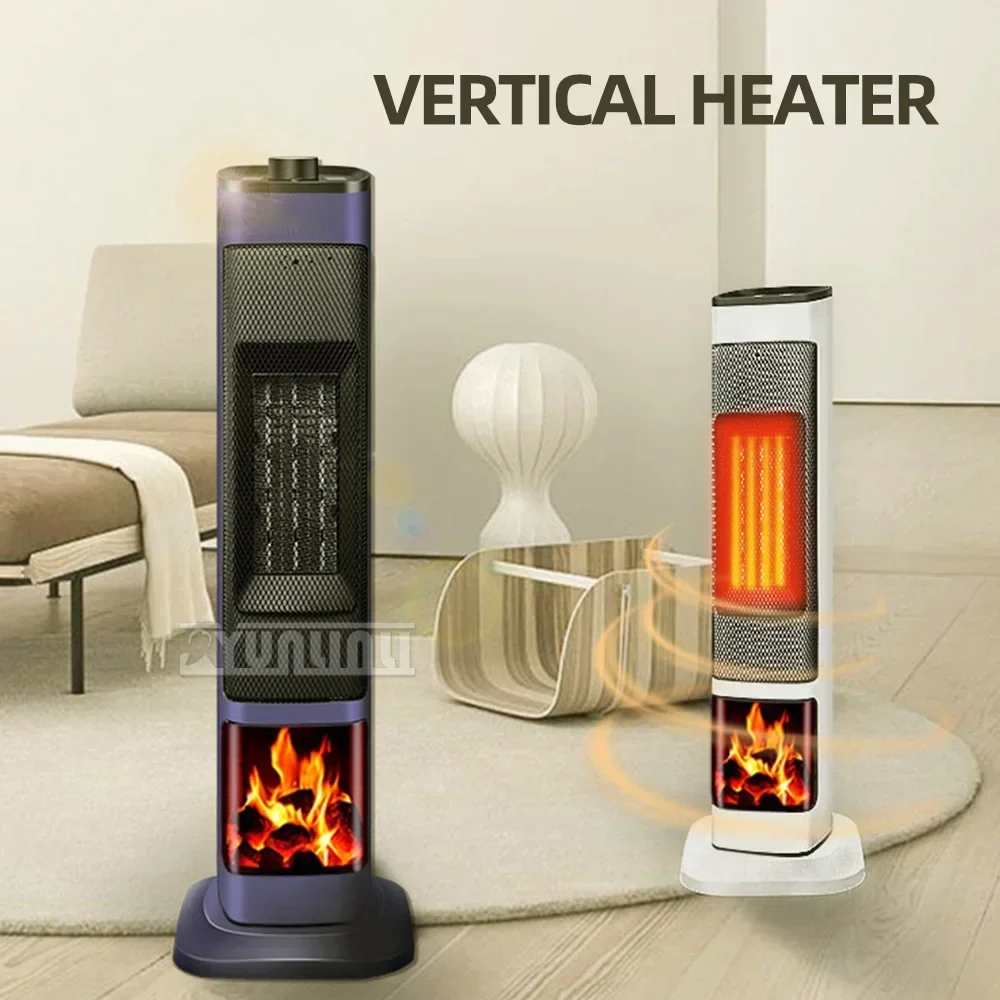 2000W Pionowy grzejnik dmuchawy ciepłego powietrza Ogrzewanie elektryczne do użytku domowego Urządzenia energooszczędne