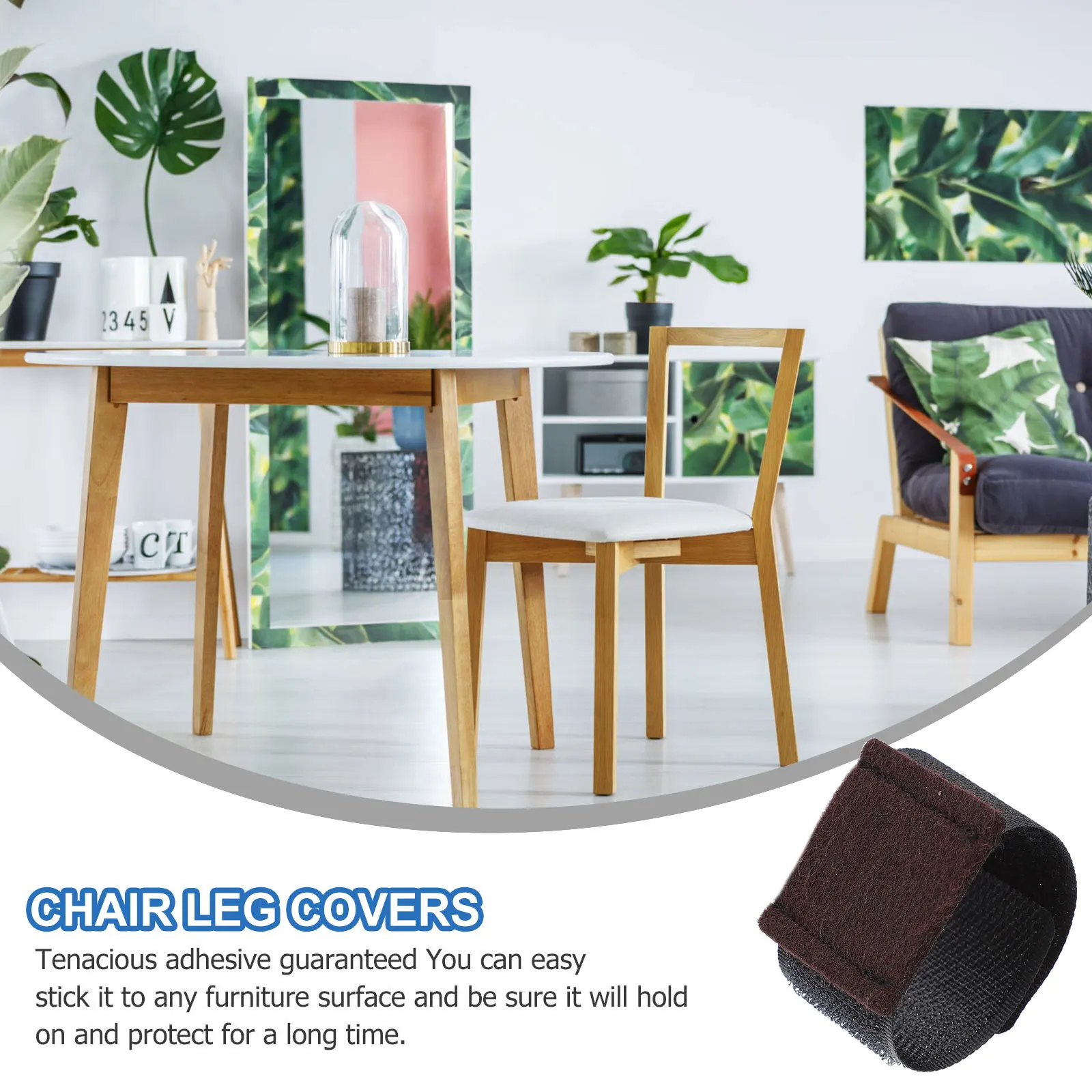 

6Pcs Foot Pads Mute Table Leg Protectors Easy Install Chair Feet Covers for Tile Laminate Floors