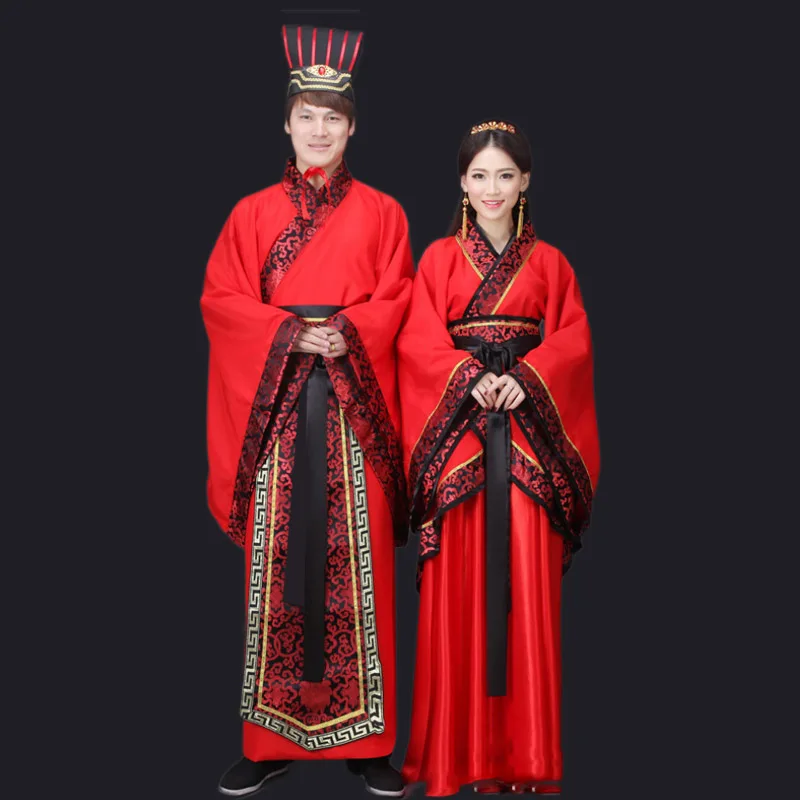 

Chinese Traditional Hanfu Dance Costume Men Ancient Cosplay for Women Hanfu Clothes Lady Stage Dress Tang Dynasty Clothing
