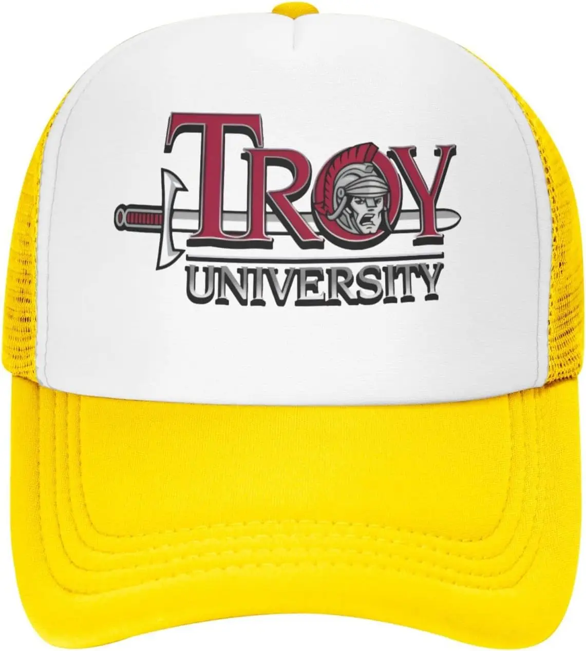 Troy University Logo Trucker Hats for Both Men and Women - Mesh Baseball Snapback Hats