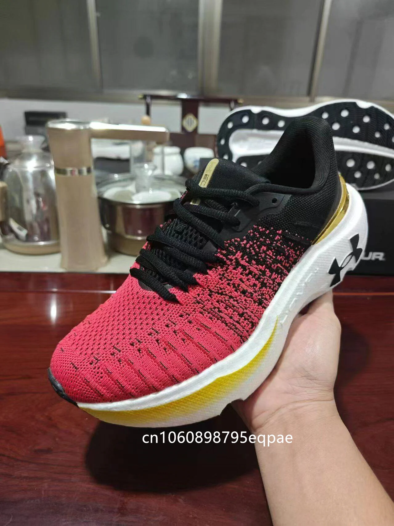 Новые мужские кроссовки UNDER ARMOUR HOVR UA, вязаная обувь, удобная легкая, мягкая, черная, оригинальная уличная спортивная обувь, размер 40-45