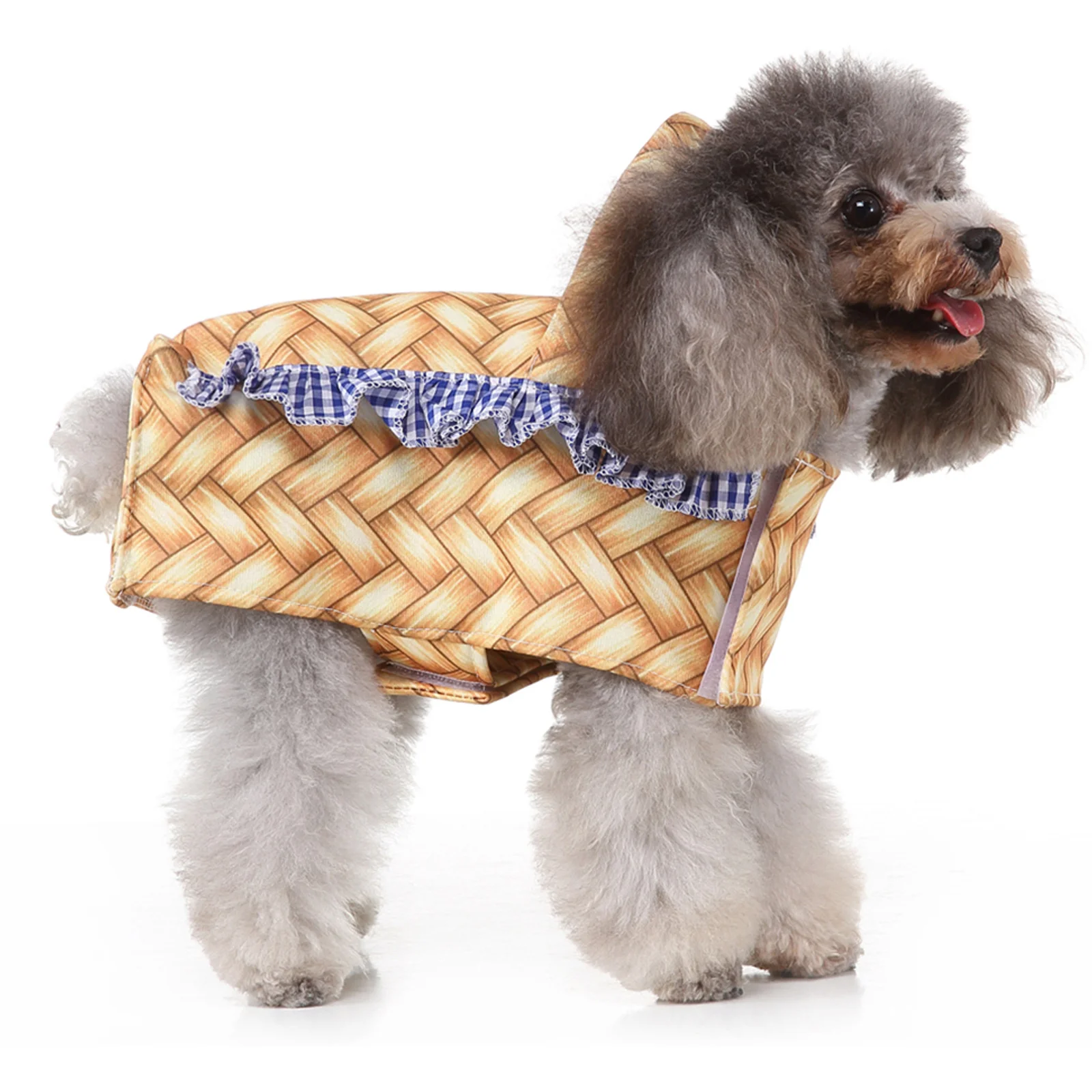 

Pet Dog Funny Basket Cosplay Costume Acrylic Fiber Clothes Comfortable Breathable for Halloween Christmas Events